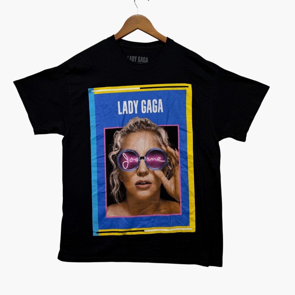 Lady Gaga Joanne World Tour T Shirt Band Concert 2 Sided Kate Hudson Tee 2017 L